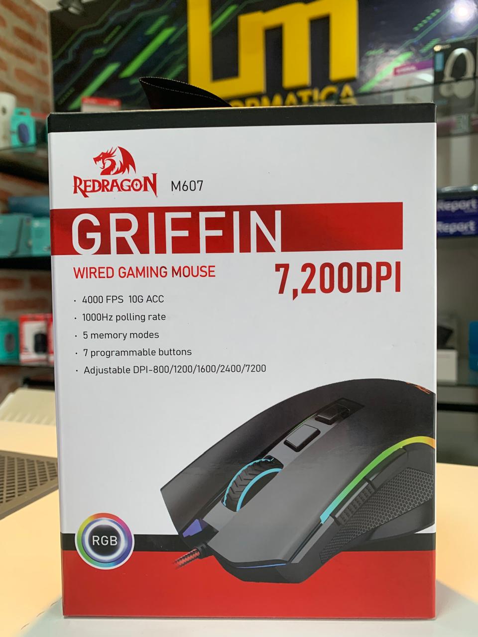 Mouse USB Gamer Redragon M607 Griffin
