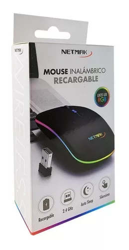 MOUSE NETMAK WS NM-W90 INALAMBRICO RETROILUMINADO NEGRO