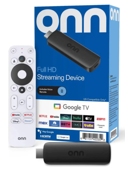 Onn Full Hd Streaming Divice Google Tv 8gb 1.5 Gb Ram